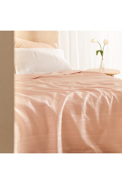 Madame Coco Mathilda King Size Baumwolle Ecocell Uni Piqué - Puder