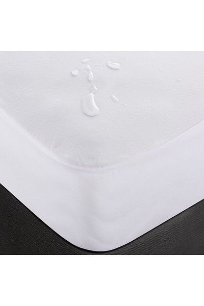 Madame Coco Alaise Flüssigkeitsdichte Spannbettmatratze für Einzelbett, Weiß