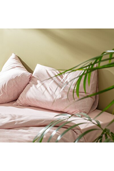 Madame Coco Juin Bedrucktes Bettbezug-Set aus Baumwolle, Kingsize, Puder