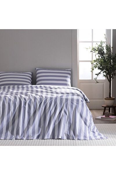 Madame Coco Avignon Ranforce Bedrucktes Bettbezug-Set, Kingsize, 100 % Baumwolle, Violett