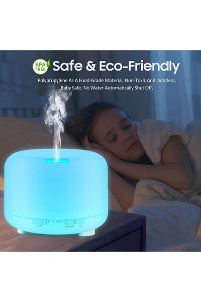Generic Ltrasonic Oil Diffuser,remote Control Air Humidifier For Room,home,500ml