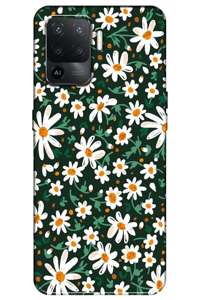 Dara Aksesuar حافظة متوافقة مع هاتف اوبو A94 حافظة سيليكون بتصميم زهور الربيع...