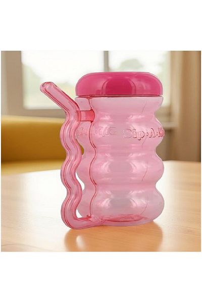 ARROW High Quality Plastic Straw in Handle Sip-A-Mug for Kids