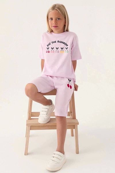 Rolypoly Girl's Capri Suit - Rose