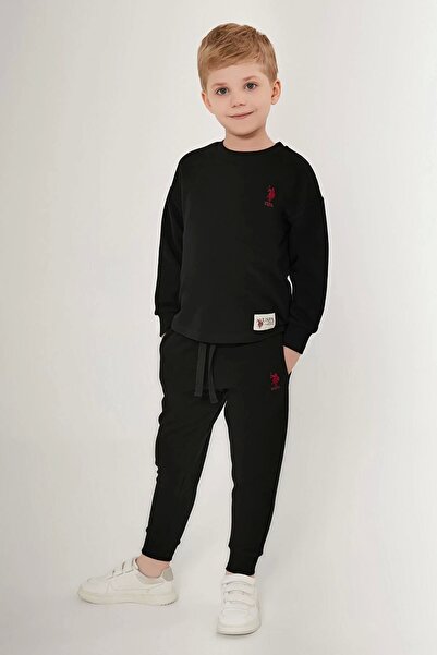 Polo BOYS TRACKSUIT SUIT - BLACK
