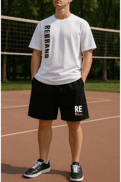 REBRAND Sportswear Oversize T-Shirt Set with Shorts