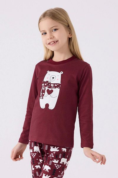 Arnetta Mother Daughter Double Set - Bordo