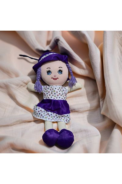 OMZ Purple Toy Cloth Doll Very Realistic Doll Boy Doll Toy Girl Doll Toy with Heart 50 cm