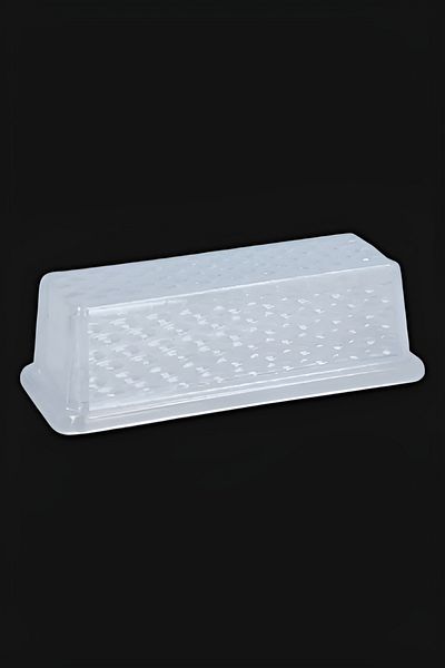 Chef Craft Plastic Butter Dish with Cover Clear 6.75inch