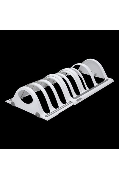 Madesmart Plastic Non-Slip Feet Space Saver Expandable Bakeware Organizer White 39cm