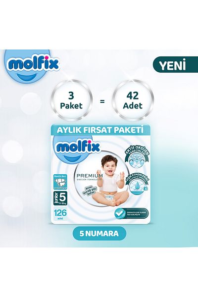 Molfix Premium Monthly Opportunity Package 5 Sizes 126 Pieces