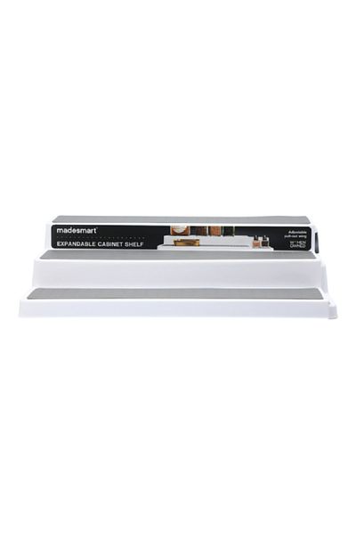 Madesmart Expandable Cabinet Shelf White and Grey