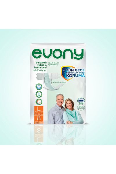 Evony Adult Diapers Large 8-pack