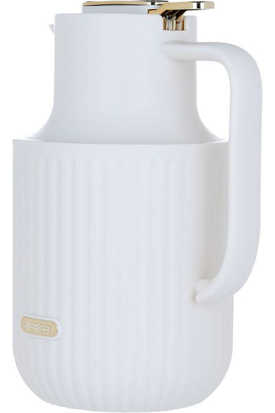 Alsaif Gallery Lura Thermos, White And Gold, 1.5 Liters