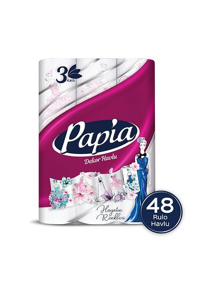Papia 48 Rolls of Decorative Paper Towels