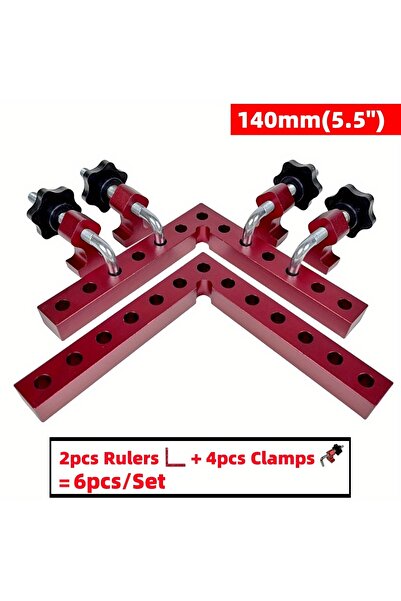 Choice4 140 مم (5.5 بوصة) 6 قطع، 3/6 قطع، مربعات تحديد المواقع بزاوية 90 درجة...