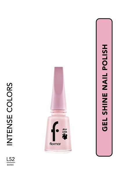 Flormar طلاء أظافر جل لامع (وردي) - جيلي لوك مينا - JL52 باربي -8690604568840