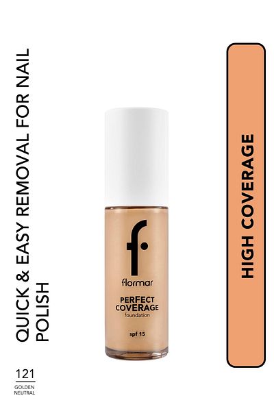 Flormar Flormar Perfect Coverage Foundation 121 Golden Neutral