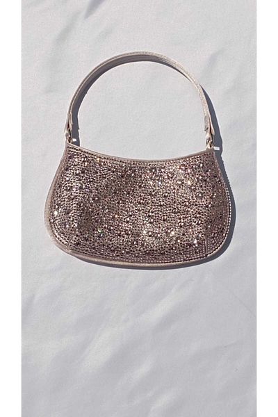 Şarra Gossi Skin Evening Dress Bag Rose Gold Evening Bag