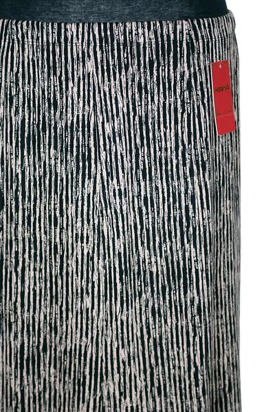 HESNA Women's Betül 8 Piece Elastic Unlined Black Skirt Patterned