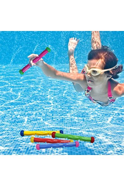 TUENGİ STORE Pool Toy Stick Children's Underwater Diving Toy Set of 4 - Sticks