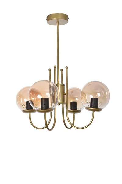 Modavize Modern Design Living Room Dining Room Kitchen Color Glass Pendant Lamp 4-Piece Chandelier