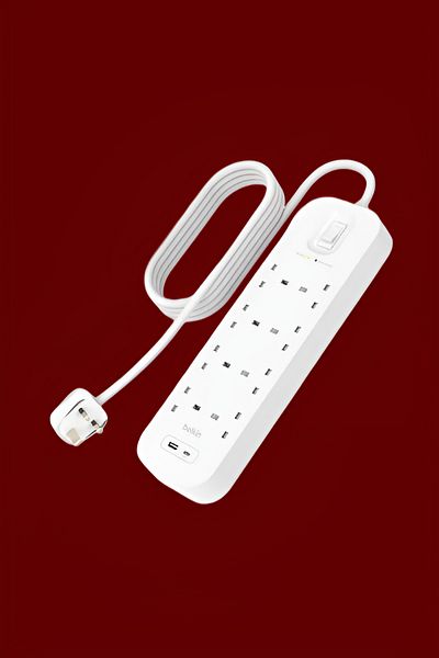Belkin 18W 8-Way 2-USB Power Extension Surge Protector White 2m