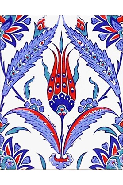 Armada Çini 20x25 Cm Ac 1002 Kütahya Çinisi Lale Desenli Çini Karo