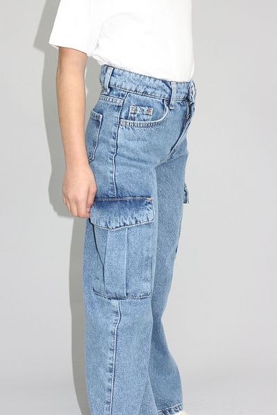 Ede Tekstil Fete Băieți Jean Cargo Jeans Pantaloni