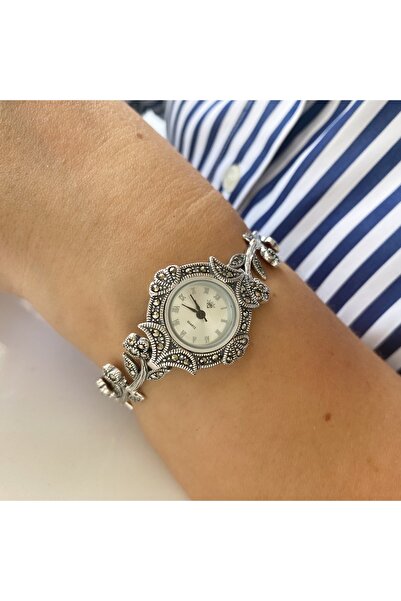 simurg jewellery Taşlı Gümüş Kol Saati