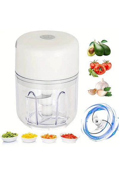 Choice A2r 250ml Mini Portable Veggie Chopper, Garlic Onion Blender To Vegetable, Wireless