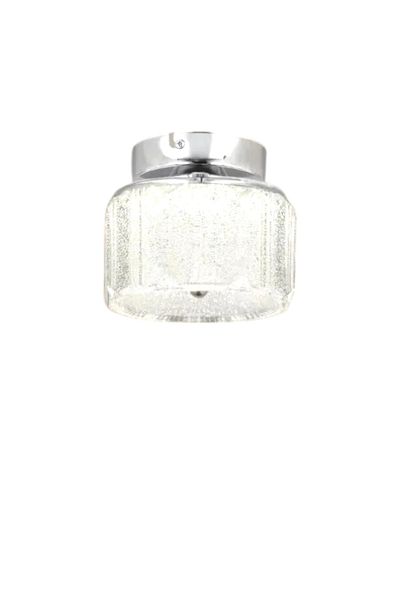ESSLİGHT Mercan Single Plafonier Led Chandelier with Candy Glass and 3 Color Light Modes (White Yellow Daylight) Entrance Hall