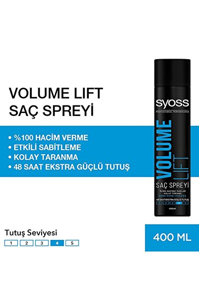 Syoss Volume Lift Saç Spreyi 400 ml x 2 Adet