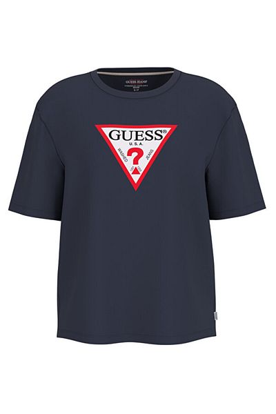 Guess Tricou Jeans Ss Cn Os pentru damă, cu croiala oversize