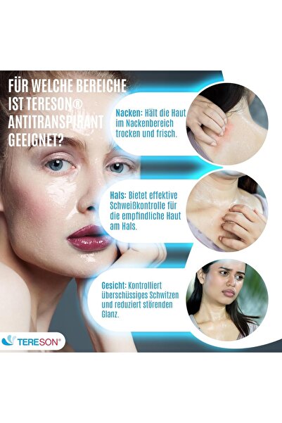 Tereson Tereson αντιιδρωτικό τζελ, για εφίδρωση προσώπου, 50 ml