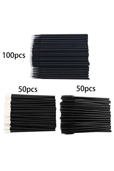 CNKESS مجموعة فرش مكياج نايلون P-Black مكونة من 200 قطعة للاستخدام مرة واحدة،...