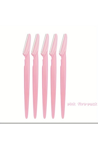 Choice 5PC-Pink 3/5/6/10/12 Piece Multi-Purpose Eyebrow Shaver Set - Gentle Facial Hair Trimmer Easy Groomi