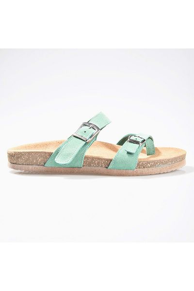 Zeyn 8140 Women's Genuine Leather Flip Flops