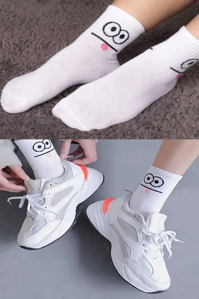 Esinti Дамски Мъжки Чорапи Детски Чорапи Дълги Спортни Чорапи Шарени Чорапи Цветни Чорапи 3 Броя