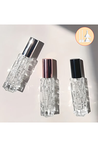 Choice عبوة بخاخ عطر صغيرة للسفر 10 مل مع 3 بخاخات، عبوة من 1/3/6 قطع + 4 ملحقات