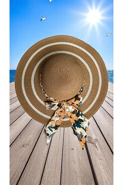 Deeplively Women's Straw Hat Summer Beach Hat Premium Quality - Foldable - Adjustable to Head