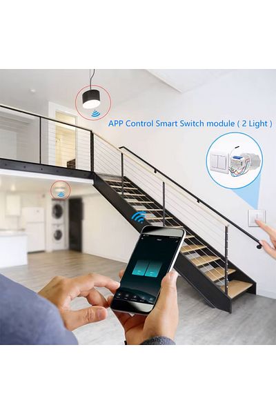 AREB Smart Hidden Switch 15a – Wi-fi Remote Control Power Switch Compatible With Alexa & Google