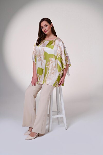 DE WHITES ΜΠΛΟΥΖΑ ΜΕΓΑΛΟΥ ΜΕΓΕΘΟΥΣ ΣΙΦΩΝΑΣ ΑΣΥΜΜΕΤΡΙΚΗ ΕΚΤΥΠΩΣΗ