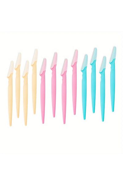 Choice 12pcs Multiple Safe Mini Washable Eyebrow Trimmers