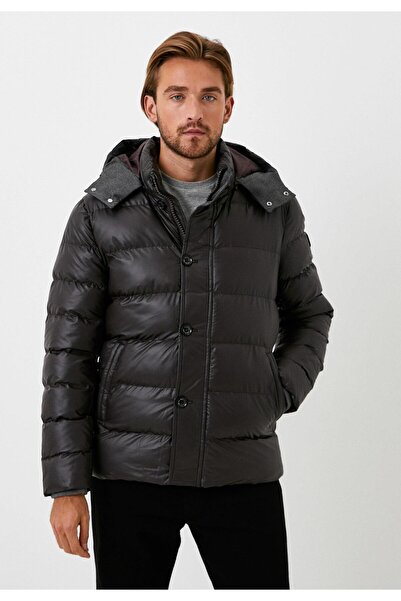 NCS Erkek Kapüşonlu Termo Dolumlu Rüzgar ve Su İtici Slim Fit Kapmalı Mont NCSJEANS 4989