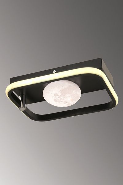 ESSLİGHT Mars 25 cm Plafonier Chandelier with 3 Color Light Modes (White Yellow Daylight) Kitchen Bedroom Living Room