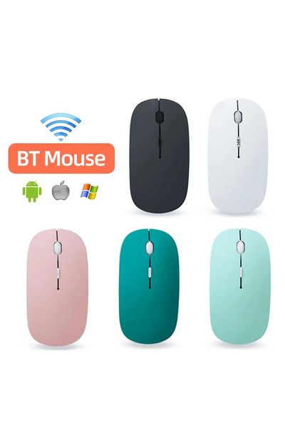Everest Grup Macbook/Huawei/Uyumlu Şarj Edilebilir Sessiz Mouse Wifi Kablosuz Mouse Fare