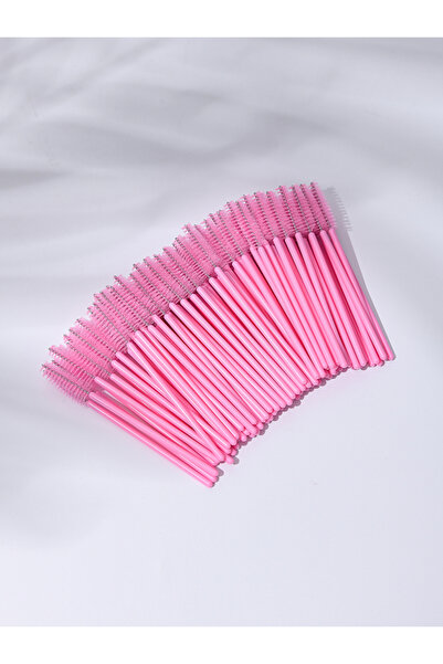 Choice فرش رموش وردية، 100 قطعة، فرش مكياج، عصي ماسكارا للاستخدام مرة واحدة، أدوات توزيع الرموش، رموش صناعية