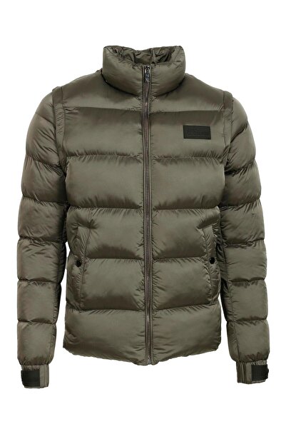 NCS Erkek Mont Şişme Vizon Termo Dolumlu Two Tone Rüzgar ve Su İtici Slim Fit JEANS 4990