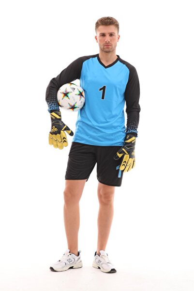 Genel Markalar Mavi Şortu Sünger Destekli Kaleci Forma Takımı R0124-3XL